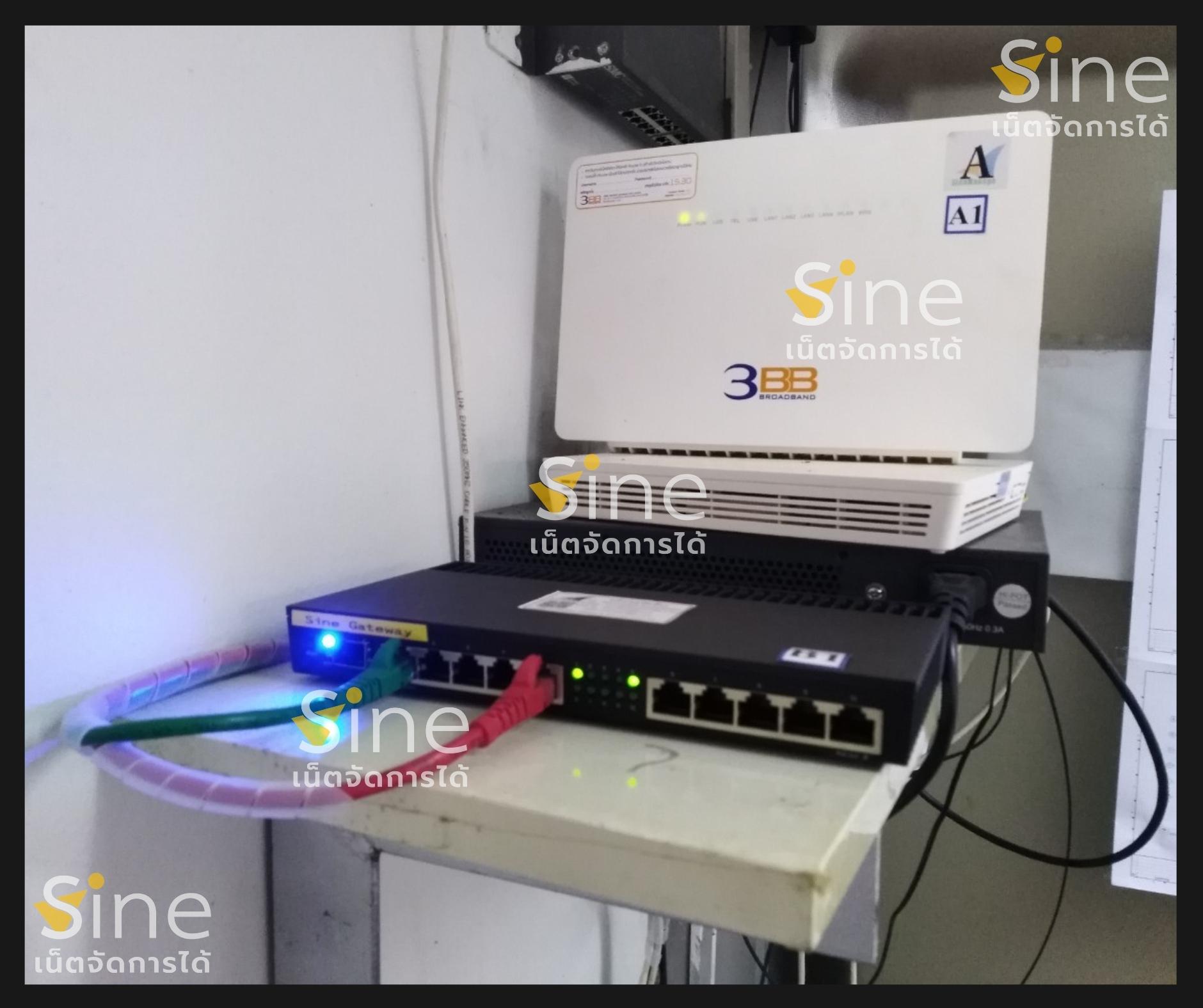 ติดตั้ง SineWAN เชื่อมโยงสาขา เครือข่ายสาขา WAN VPN Network Internet เน็ตระหว่างสาขา
